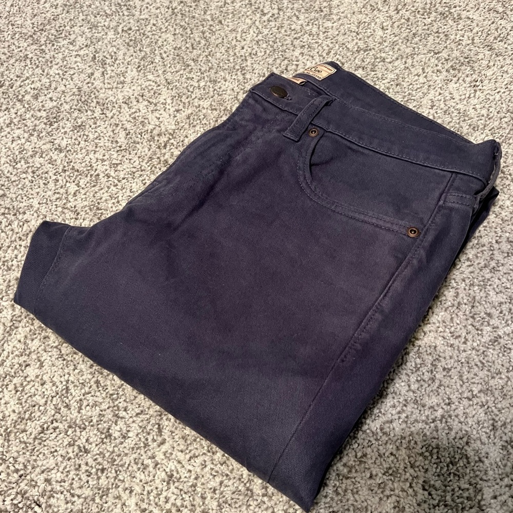 J. Crew Men’s 484 Slim Fit 5 Pocket stretch Dyed Denim in Indigo New Without Tag